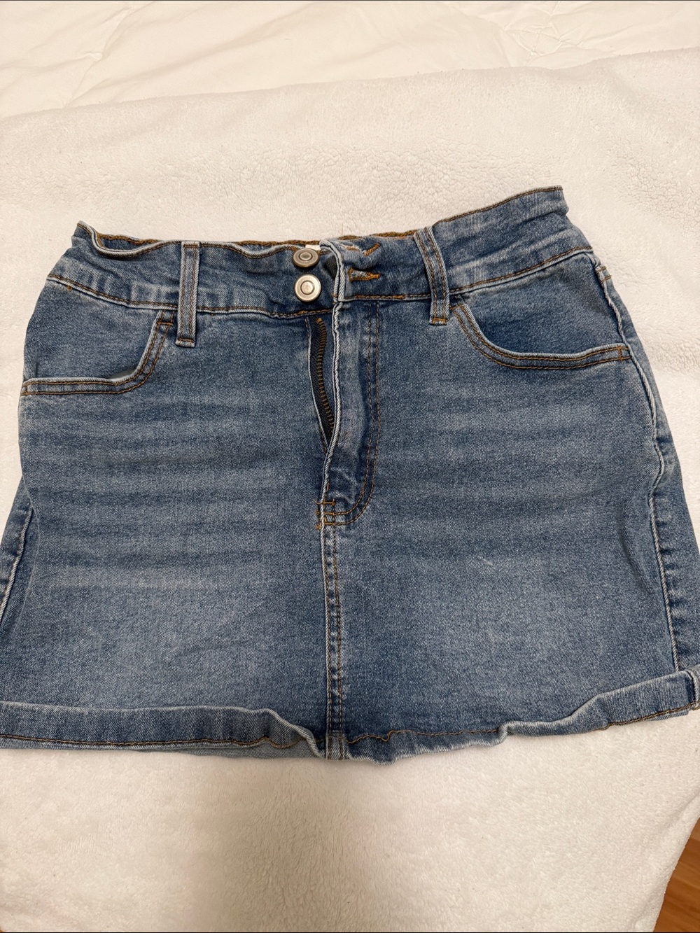 Denim Mini Skirt - Blue Jean Style